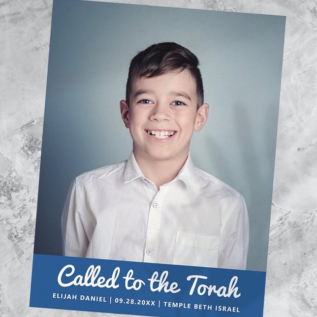 Bar Mitzvah Personalizado moderno Invitación a la  (Subido por el creador)