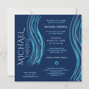 Bar Mitzvah Prayer Shawl Invitación