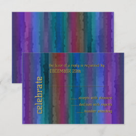 Bar Mitzvah Techno Streaks Invitación RSVP