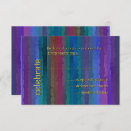 Bar Mitzvah Techno Streaks Invitación RSVP