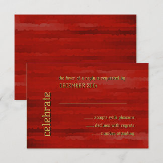 Bar Mitzvah Techno Streaming Red RSVP