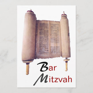 Bar Mitzvah Torah Invitación