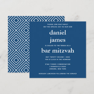 Bar moderno azul de la marina Invitación a la plaz
