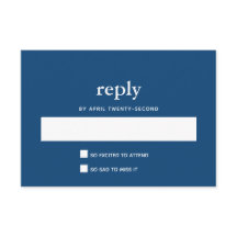 Bar moderno azul de la Marina Respuesta postal Mit