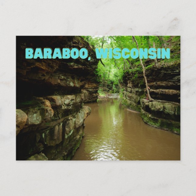 Baraboo, postal de Wisconsin (Anverso)