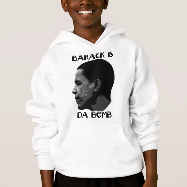 Barack es la sudadera con capucha para hombre de (Anverso)