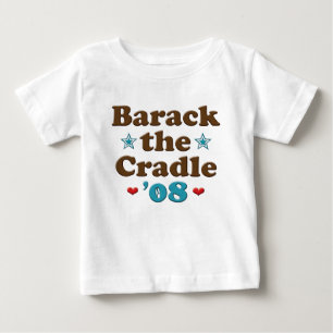 Barack la camiseta larga de la manga del bebé de