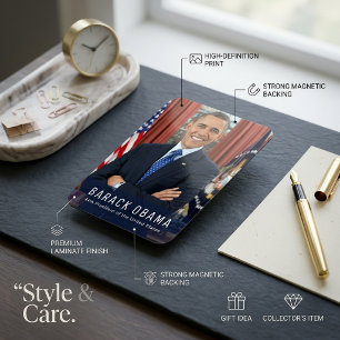 Barack Obama 44º Presidente, EE. UU. - Imán de Fot