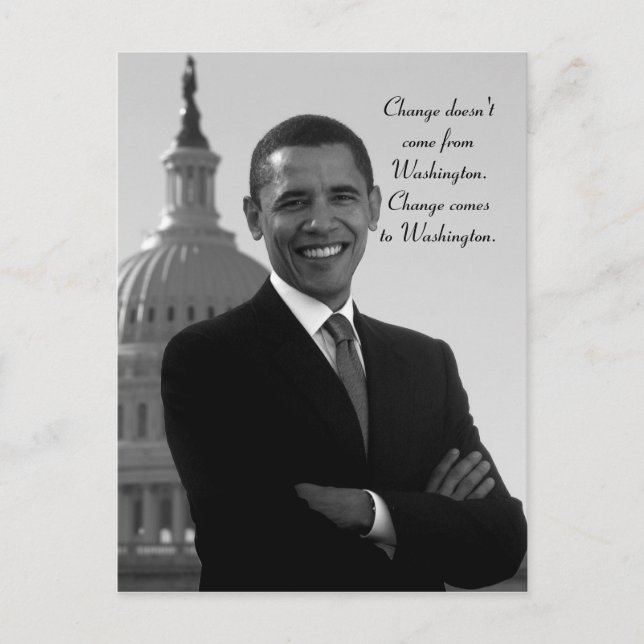 Barack Obama cambia la postal (Anverso)