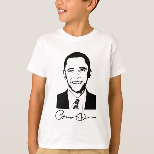 Barack Obama - Camisa de manga larga para niños (Anverso)