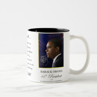 Barack Obama con John F. Kennedy - taza