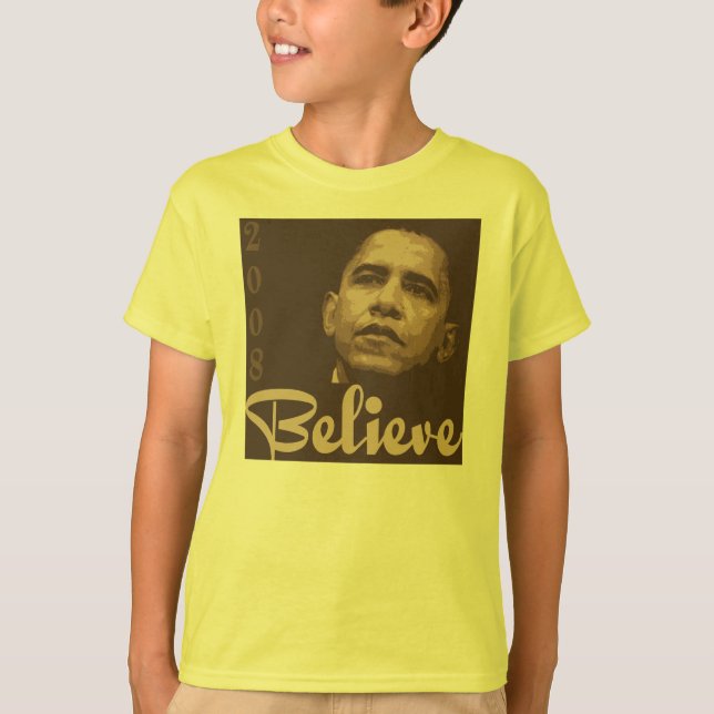 Barack Obama cree la camiseta del niño (Anverso)