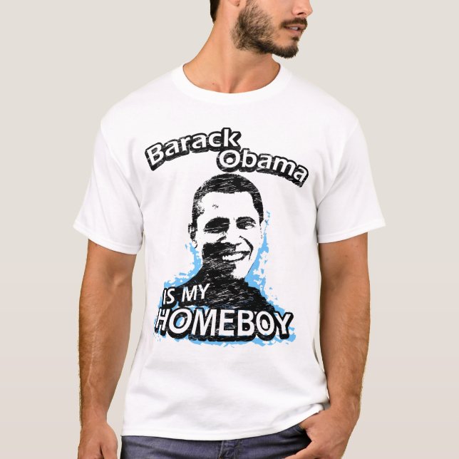 Barack Obama es mi camiseta de chico de casa (Anverso)