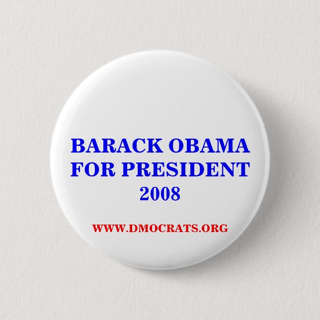 BARACK OBAMA PARA EL botón PRESIDENTE 2008 (Anverso)