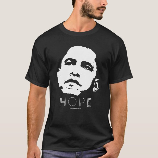 Barack Obama para la camiseta de la esperanza (Anverso)