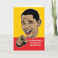 Barack Obama personalizó la tarjeta