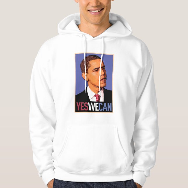 Barack Obama "podemos sí" sudadera con capucha (Anverso)