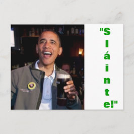 Barack Obama - Postales irlandesas para tostadas