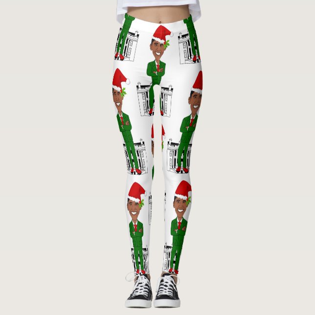 barack obama santa claus leggings (Anverso)