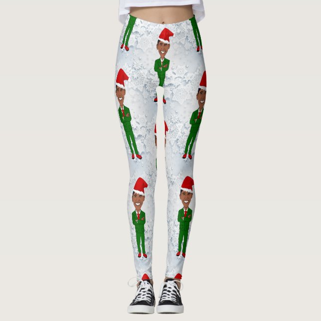 barack obama santas leggings (Anverso)