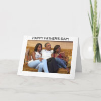 Barack Obama - tarjeta del día de padre