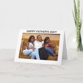 Barack Obama - tarjeta del día de padre