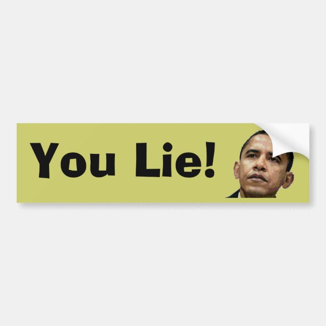 Barack Obama usted miente pegatina para el (Frente)