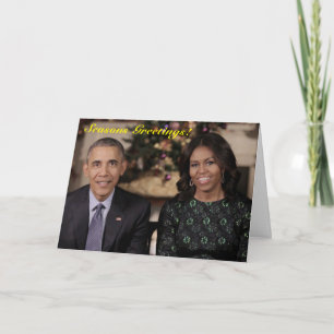 Barack y Michelle 2015 WA - Tarjeta de felicitació