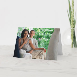Barack y Michelle Boda - Tarjeta