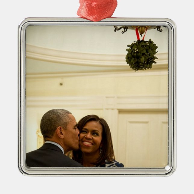 Barack y Michelle Mistletoe - Plaza. Adorno (Frente)