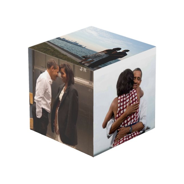 Barack y Michelle Obama - cubo de la foto (Angulo Anverso)