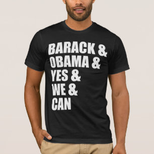 Barack y Obama y sí y nosotros y pueden camiseta