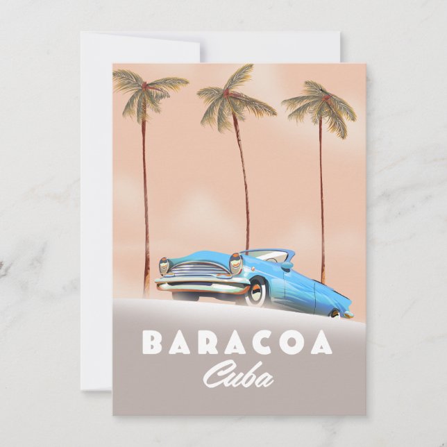 Baracoa Cuba Antiguo auto (Anverso)