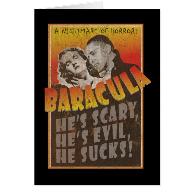 Baracula - cartel de película de Barack Obama (Frente)