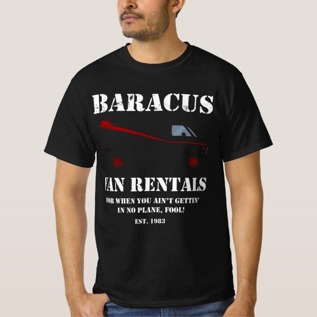 Baracus Van Rentals Camiseta A-Team (Anverso)