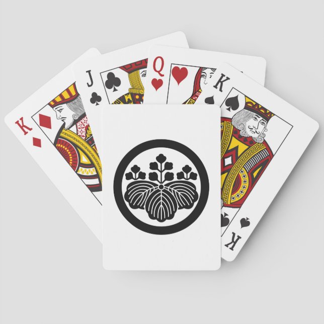 BARAJA DE CARTAS 丸に五三桐 (Reverso)