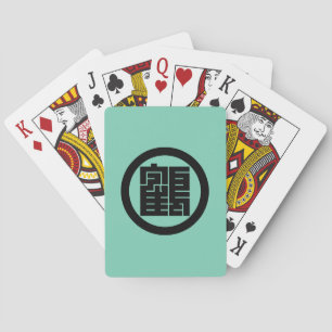 BARAJA DE CARTAS 丸に鶴の角字