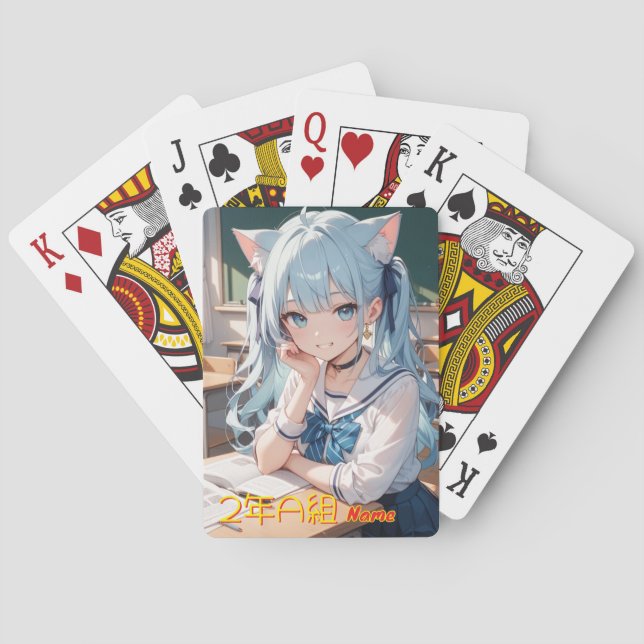BARAJA DE CARTAS 学校に通う猫耳娘 (Reverso)