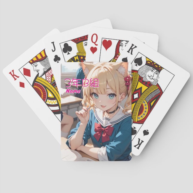 BARAJA DE CARTAS 学校に通う猫耳娘。 (Reverso)