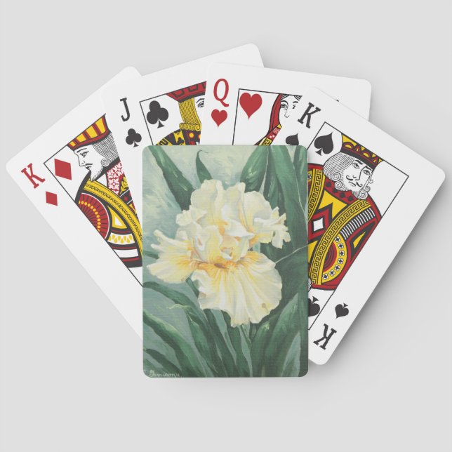 Baraja De Cartas 0434 Cream Iris (Reverso)