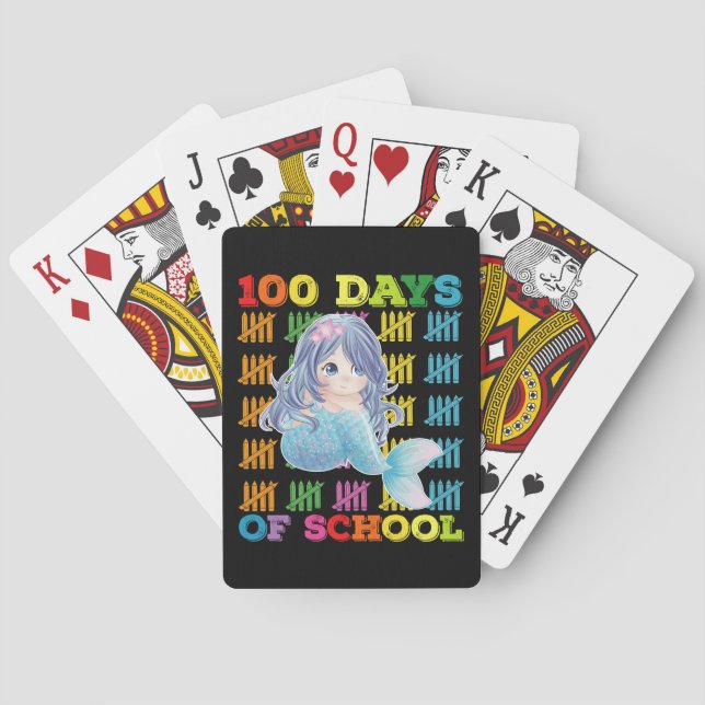 Baraja De Cartas 100 Días De Escolar De Maestra Sirvienta (Reverso)