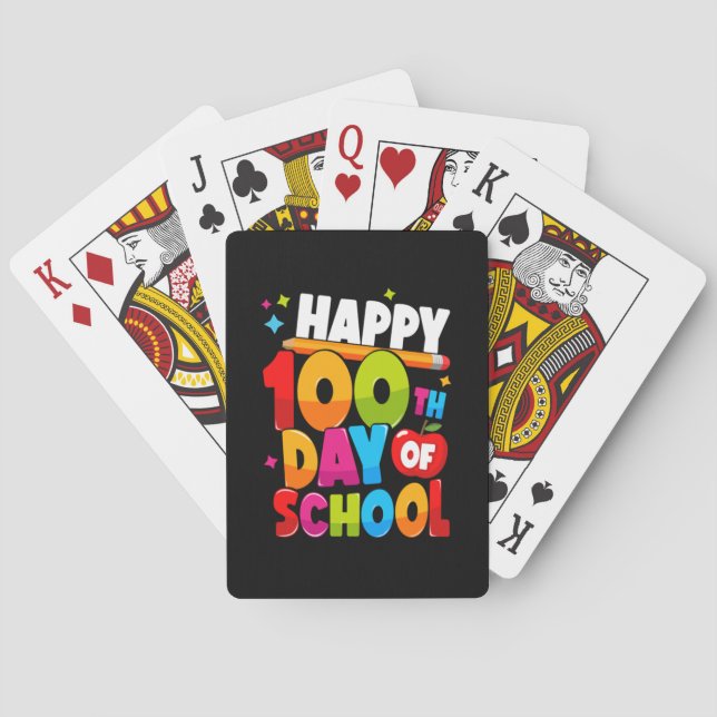 Baraja De Cartas 100 días de escuela 44 (Reverso)
