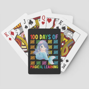 Baraja De Cartas 100 Días De Escuela Mágica De Aprendizaje