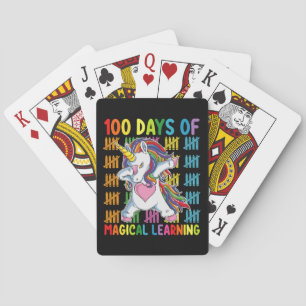 Baraja De Cartas 100 Días De Magica Escuela Unicornio