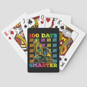 Baraja De Cartas 100 días más inteligente excavadora 100º día de cl