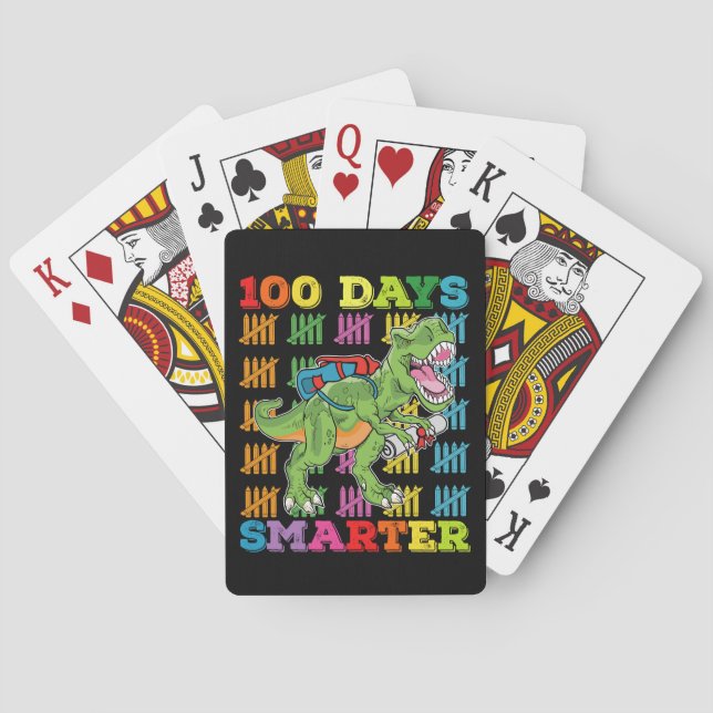 Baraja De Cartas 100 días más inteligentes para la escuela de 100 d (Reverso)
