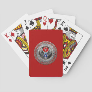 Baraja De Cartas [100] Scarab y Ankh de aleta sagrada egipcia de pl