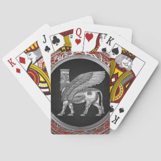 Baraja De Cartas [100] Toro alado asirio - Plata Lamassu