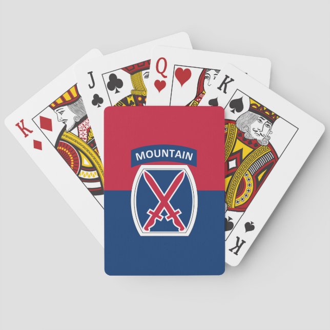 Baraja De Cartas 10.ª División de Montaña (Reverso)