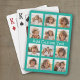 Baraja De Cartas 12.ª foto de Instagram Collage con fondo verde (Personalized playing cards with a fun photo collage)